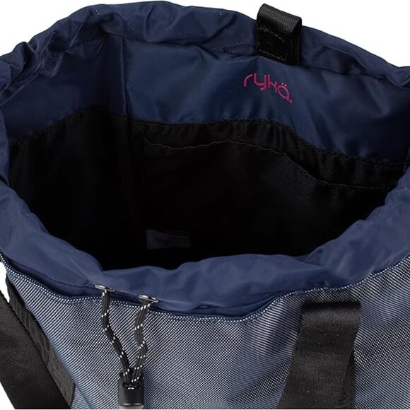 NWT Ryka Womens Venture Durable Nylon Drawstring Hiking Backpack Blue $100 FF404 - Picture 5 of 5